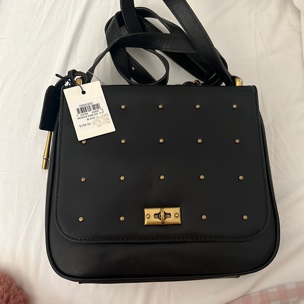 Fossil Black Memoir Bag